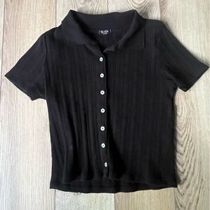 John Galt/ Brandy Melville Button up T Shirt